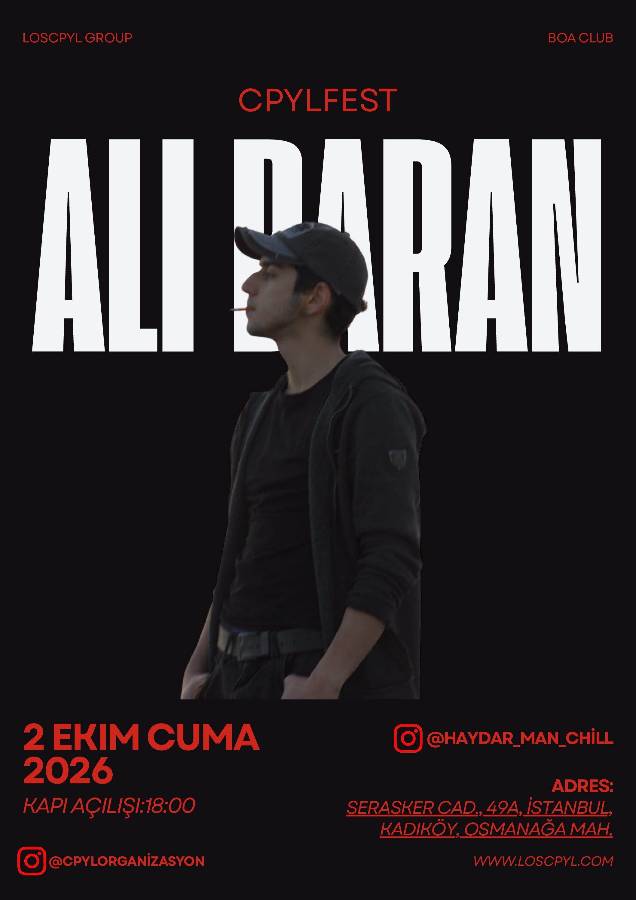 Ali Baran CpylFest Festival Bileti