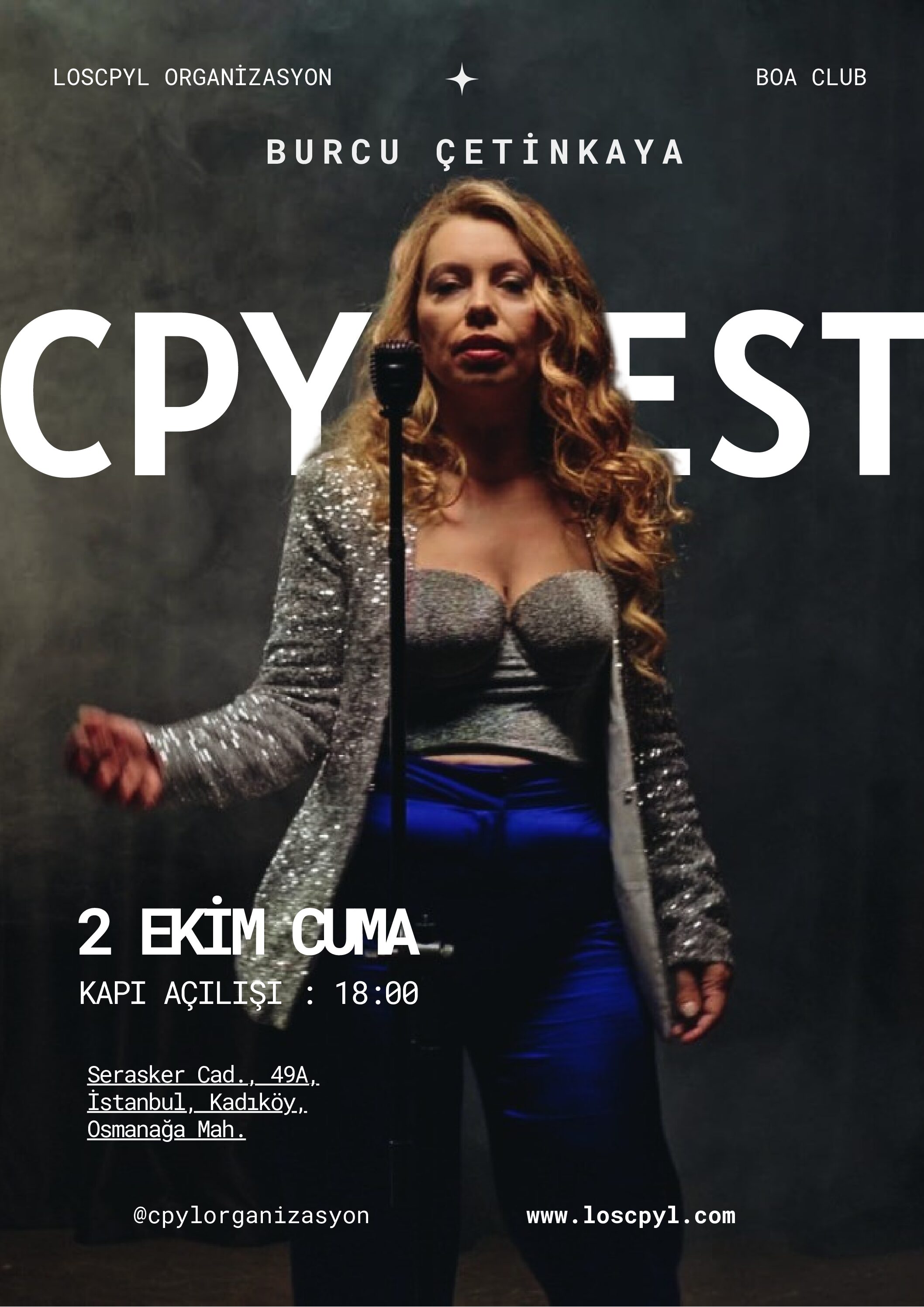 Burcu Çetinkaya CpylFest festival bileti